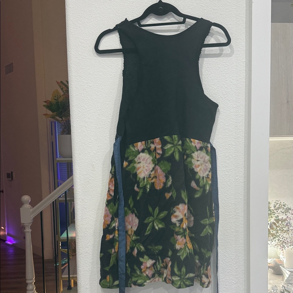 Free People Black Floral Mini Dress - Picture 6 of 6